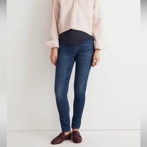 Madewell Maternity Size 29 Jeans Dark Wash Over-The-Belly High-Rise Skinny Jeans